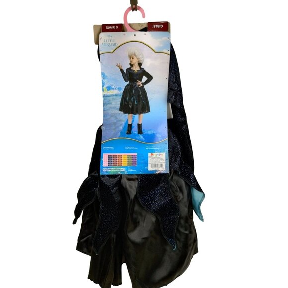 Disguise Girls Small (6-6X) Disneys Little Mermaid Ursula Halloween Costume - Picture 2 of 7